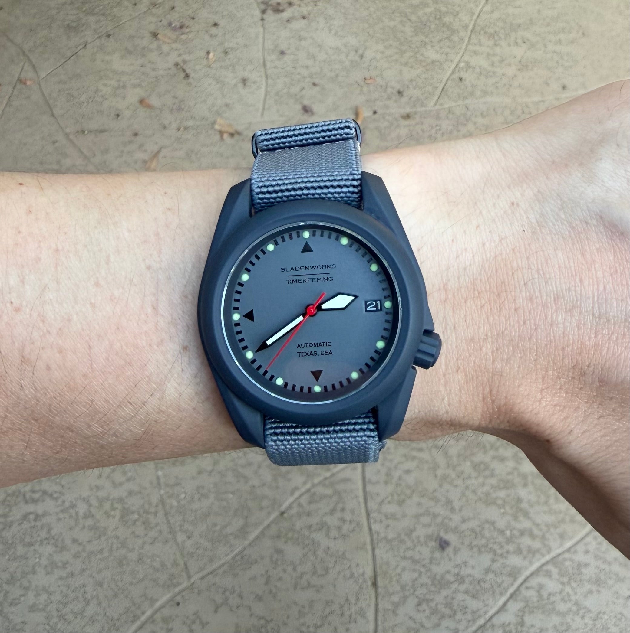 Sladenworks Field Watch - 40mm Combat Gray