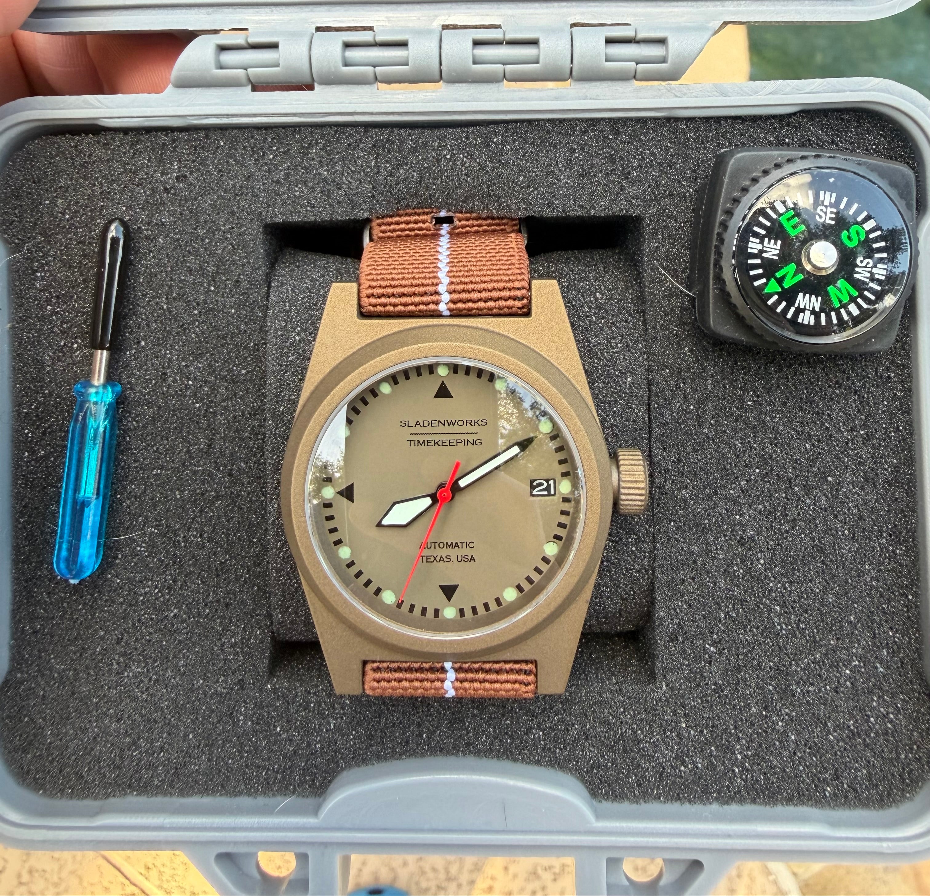 Sladenworks Field Watch - 38mm Burnt Bronze