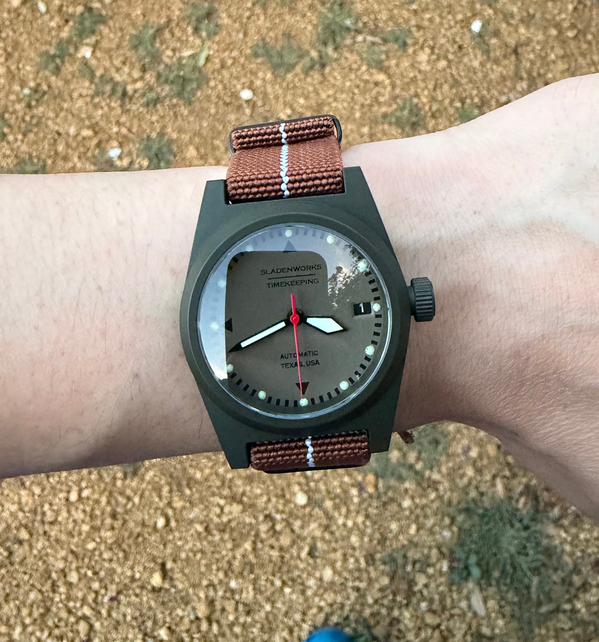 Sladenworks Field Watch - 38mm Mil-Spec Green