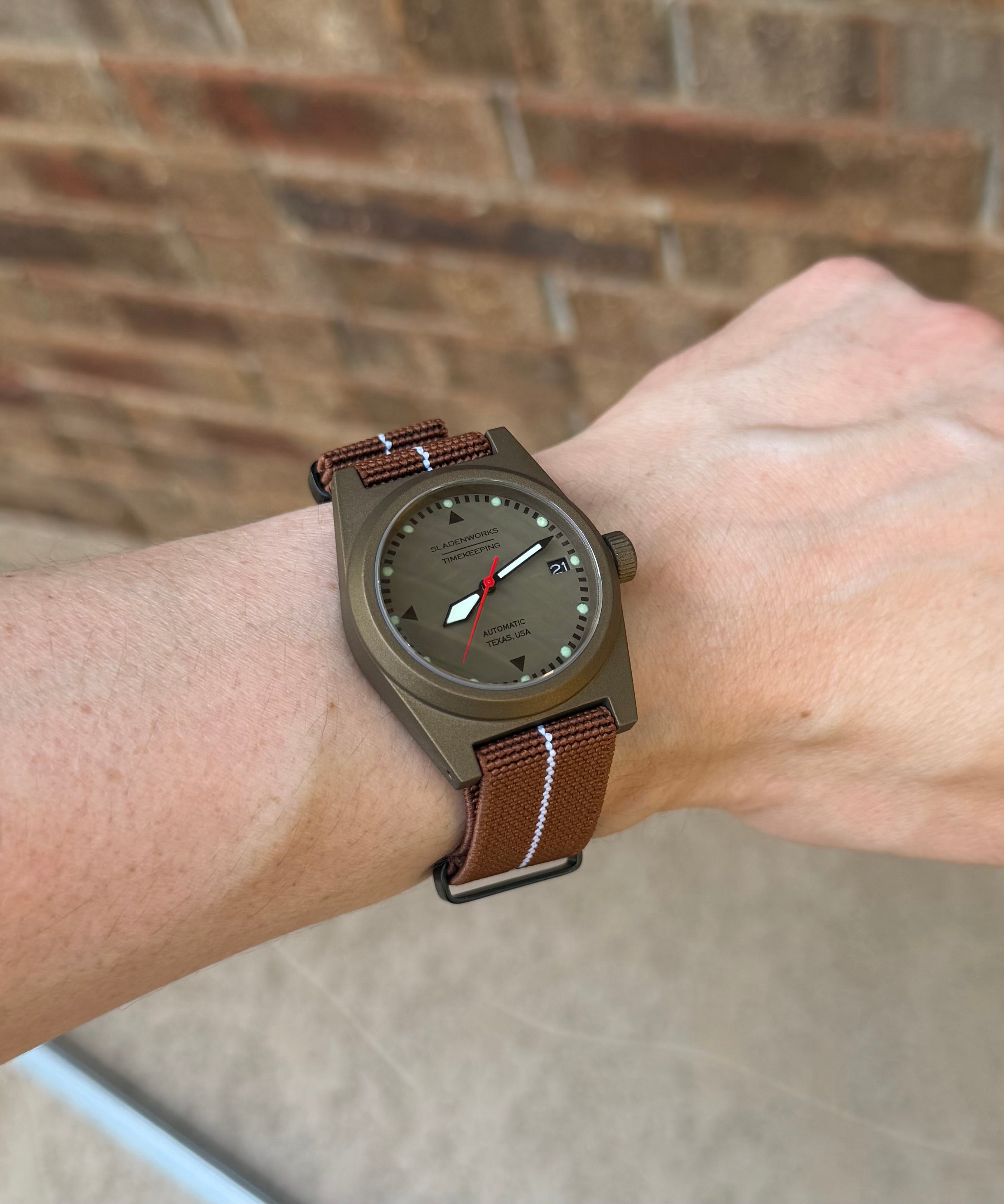 Sladenworks Field Watch - 38mm Burnt Bronze