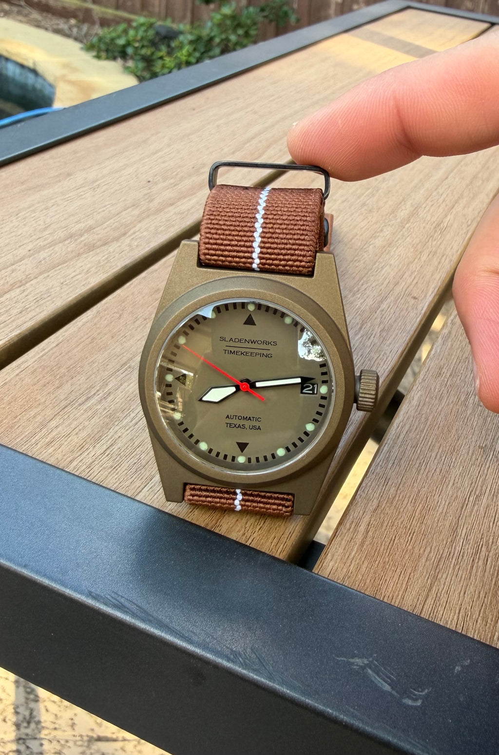 Sladenworks Field Watch - 38mm Burnt Bronze
