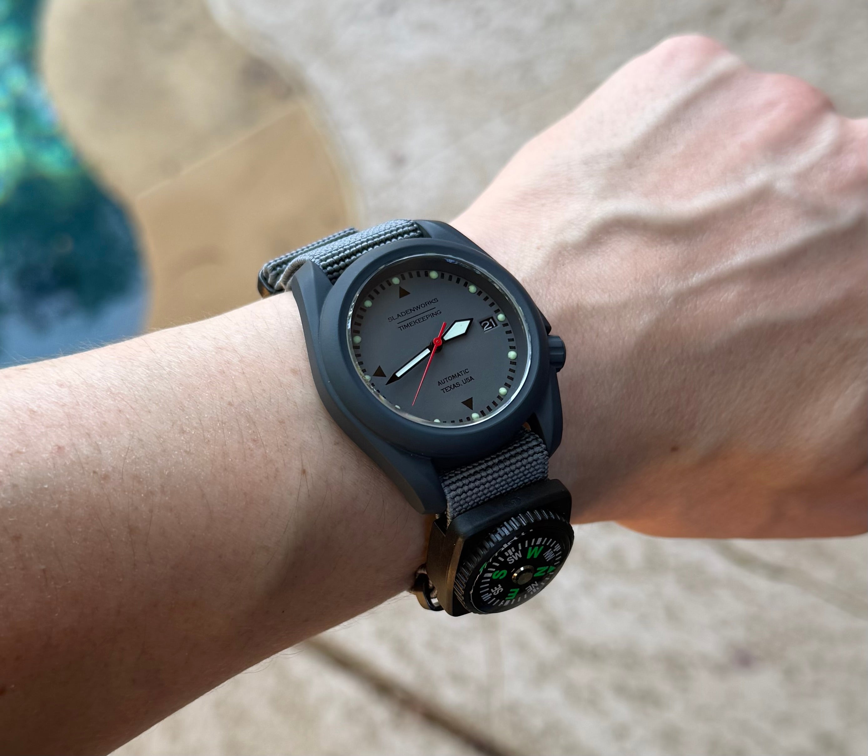 Sladenworks Field Watch - 40mm Combat Gray