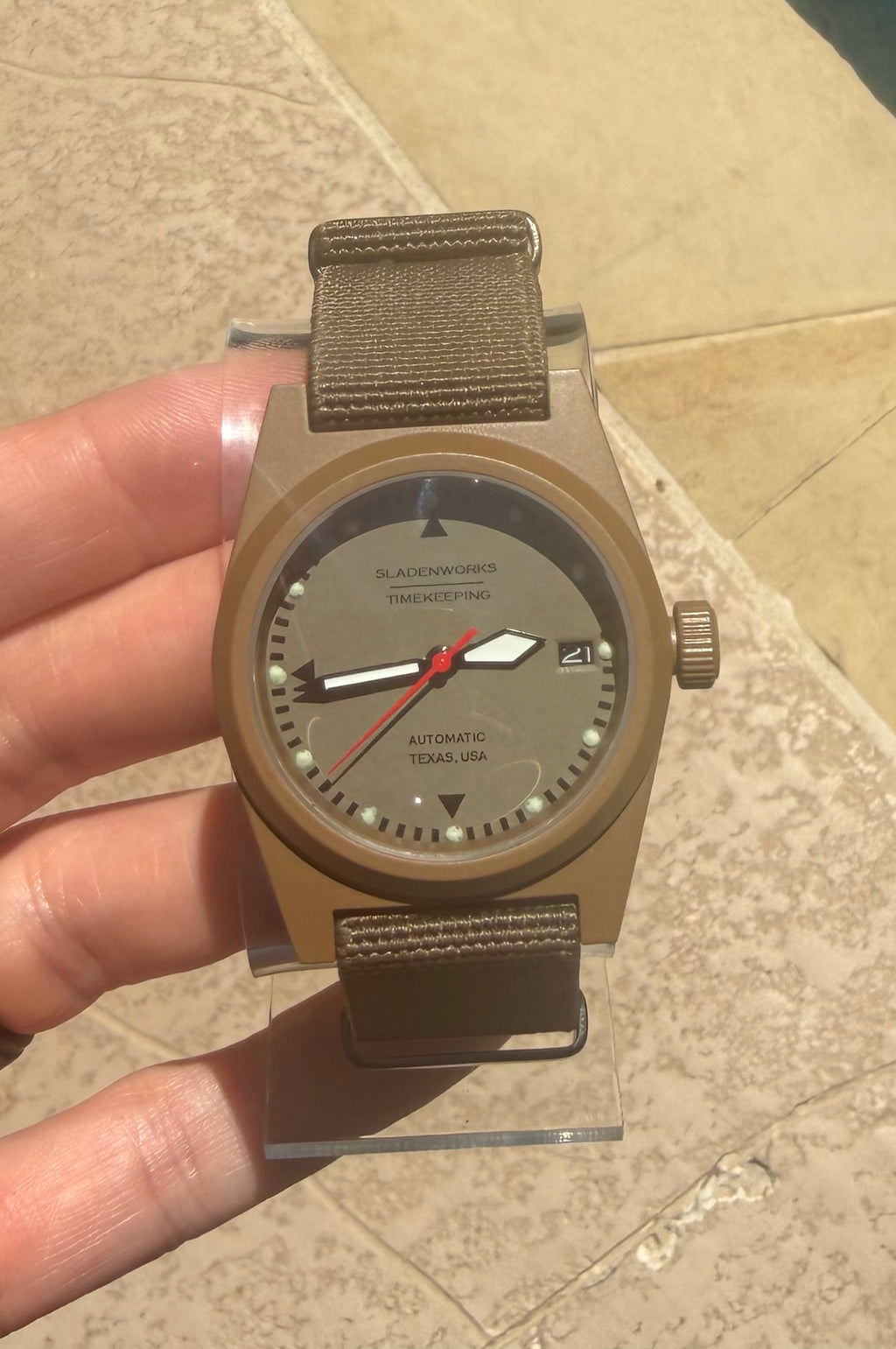 Sladenworks Field Watch - 38mm Coyote Tan