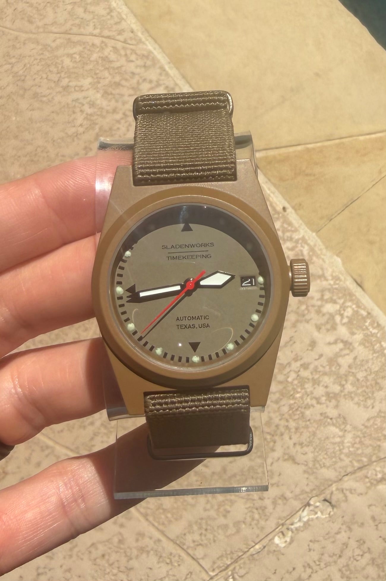 Sladenworks Field Watch - 38mm Coyote Tan