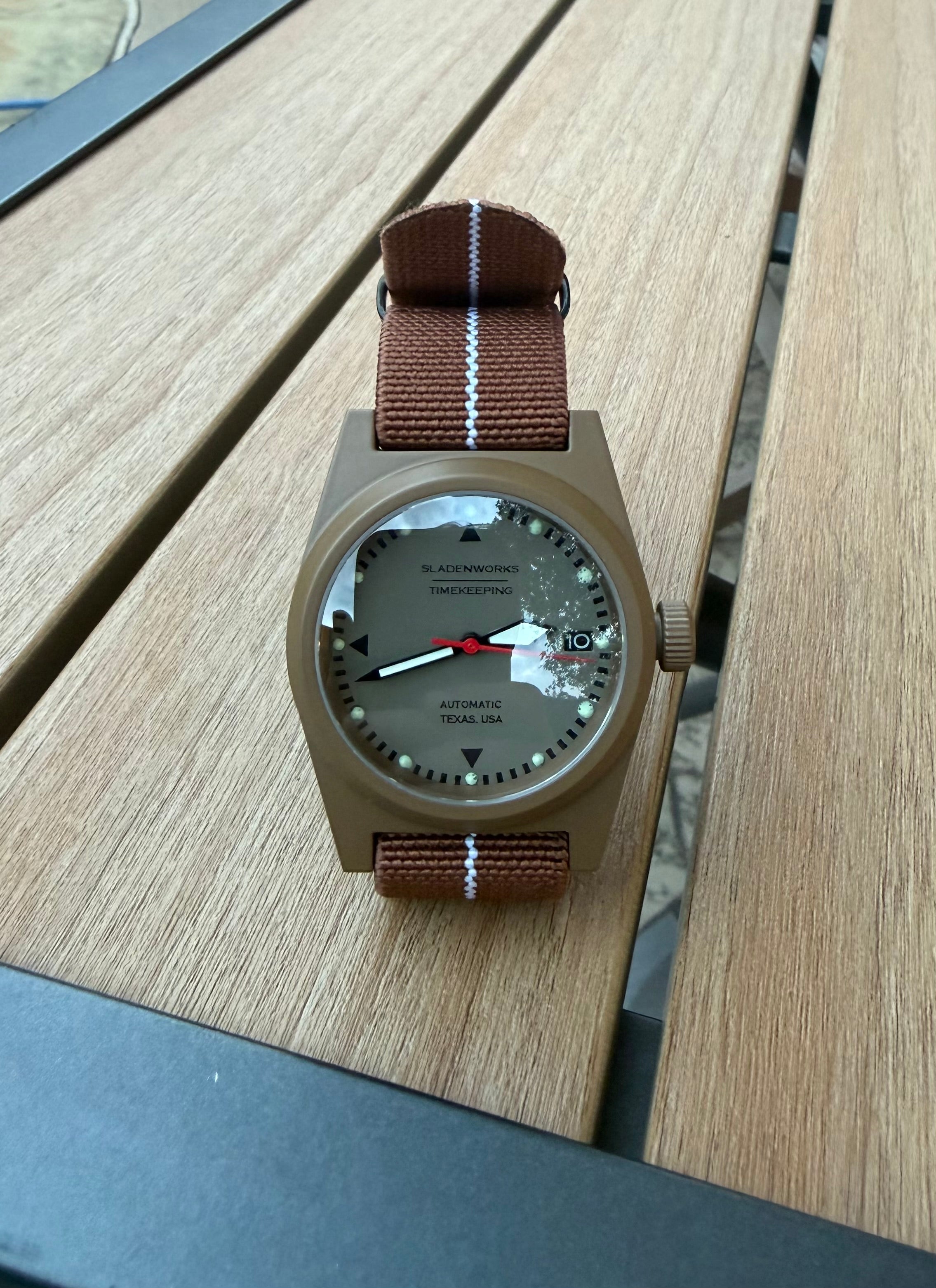 Sladenworks Field Watch - 38mm Coyote Tan