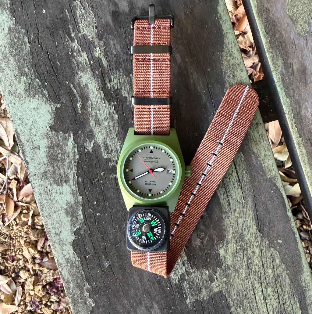 Sladenworks Field Watch - 38mm Multicam Bright Green