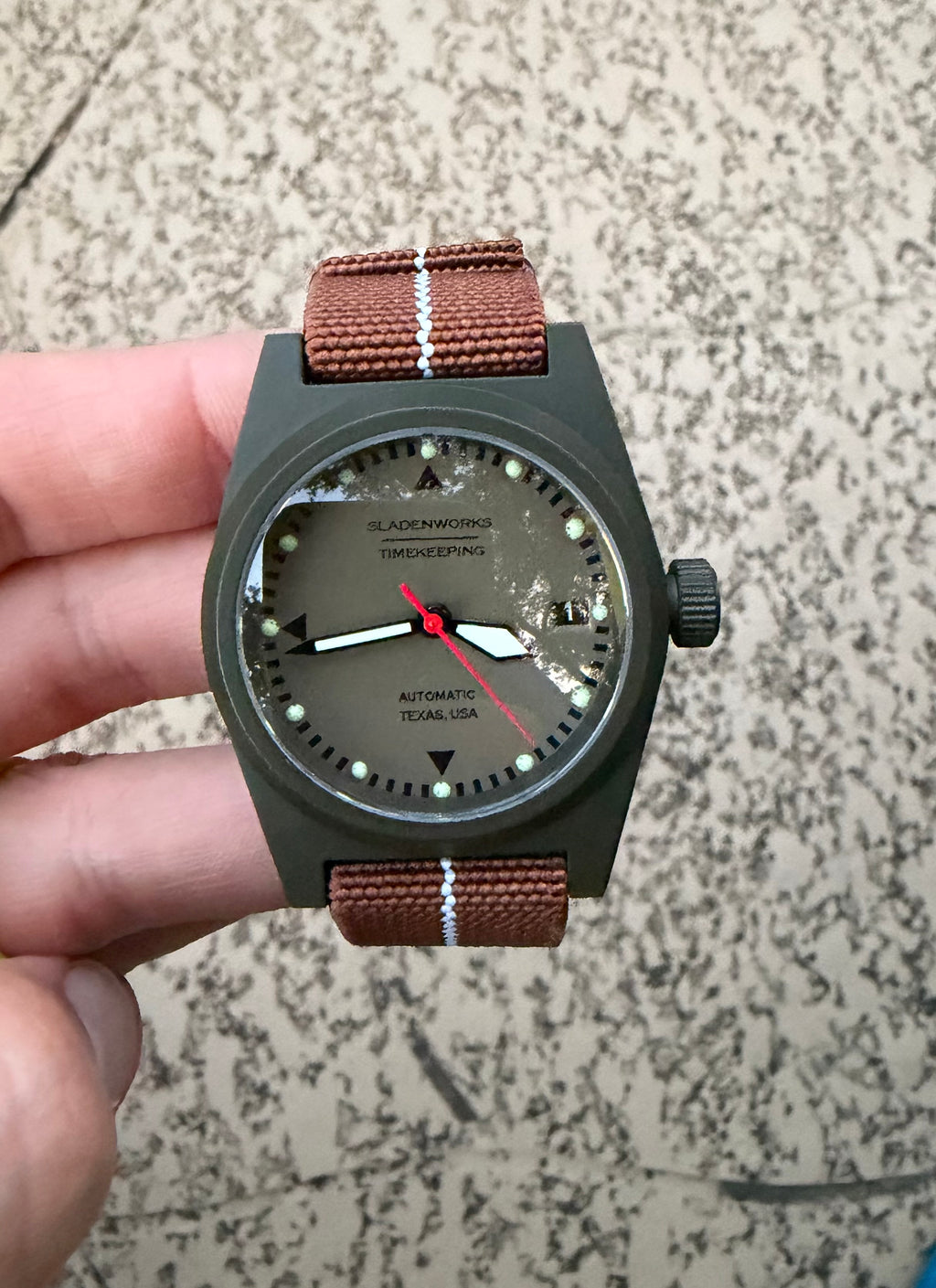 Sladenworks Field Watch - 38mm Mil-Spec Green
