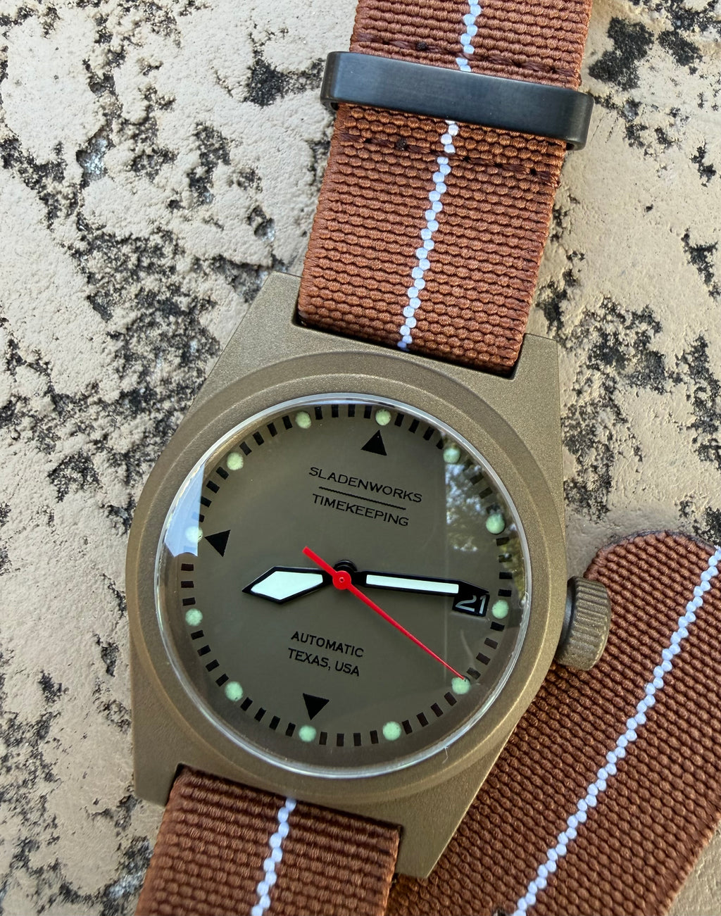 Sladenworks Field Watch - 38mm Burnt Bronze
