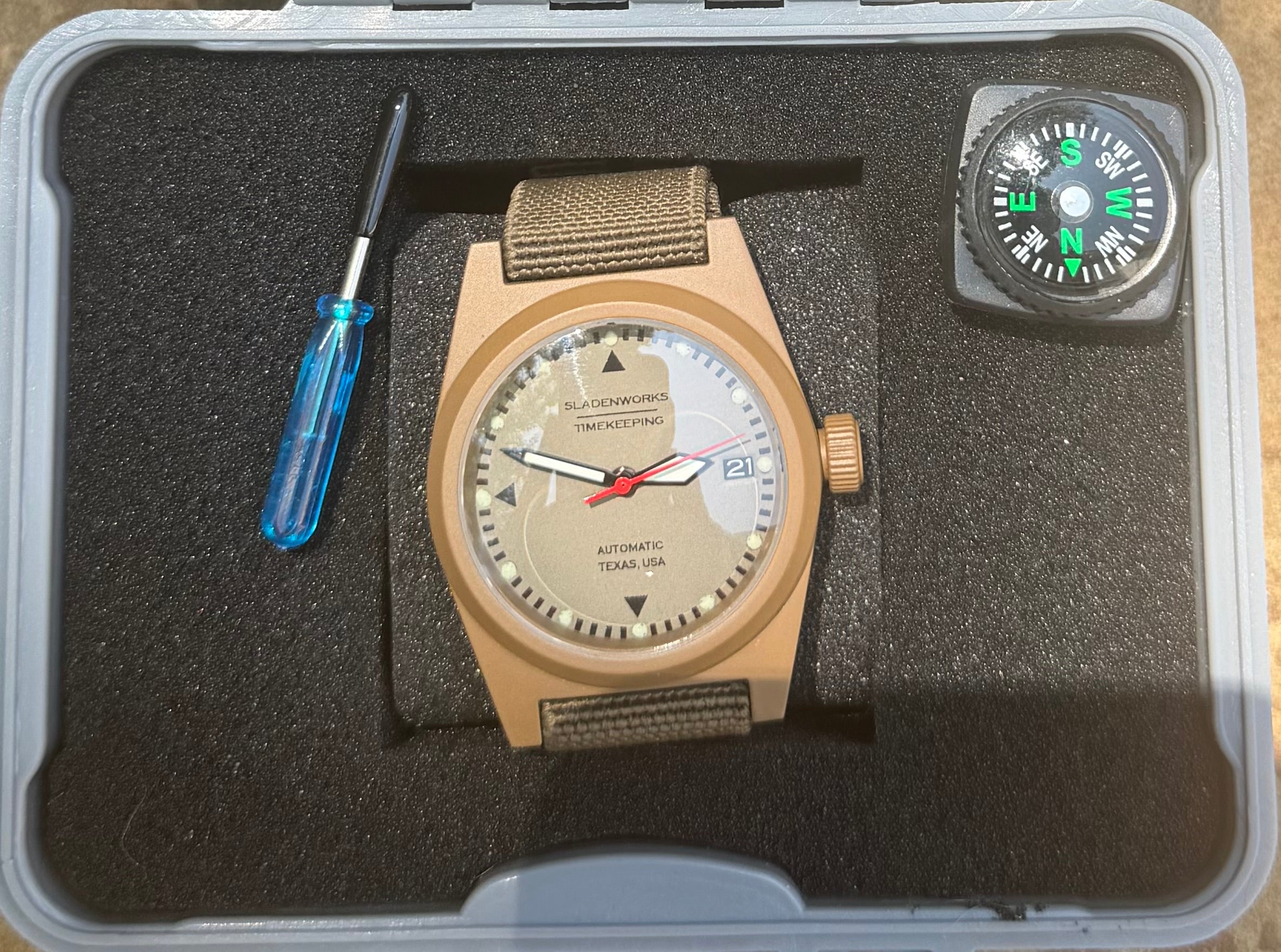 Sladenworks Field Watch - 38mm Coyote Tan