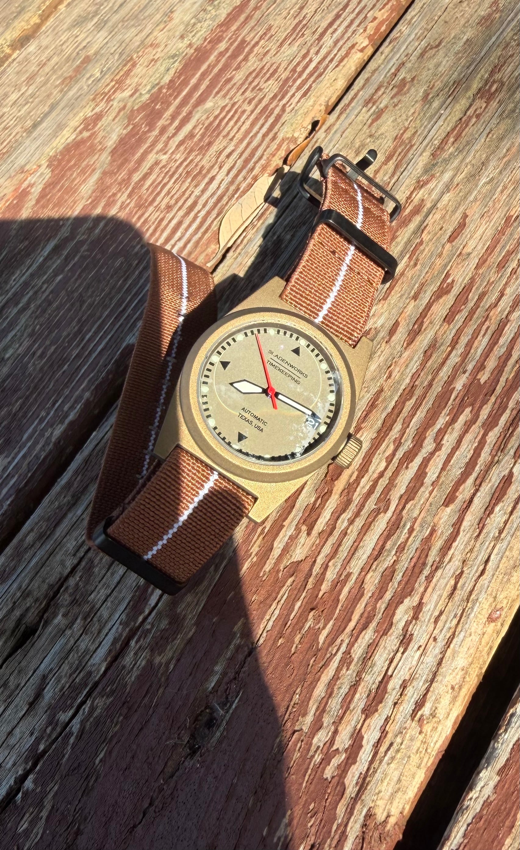 Sladenworks Field Watch - 38mm Burnt Bronze