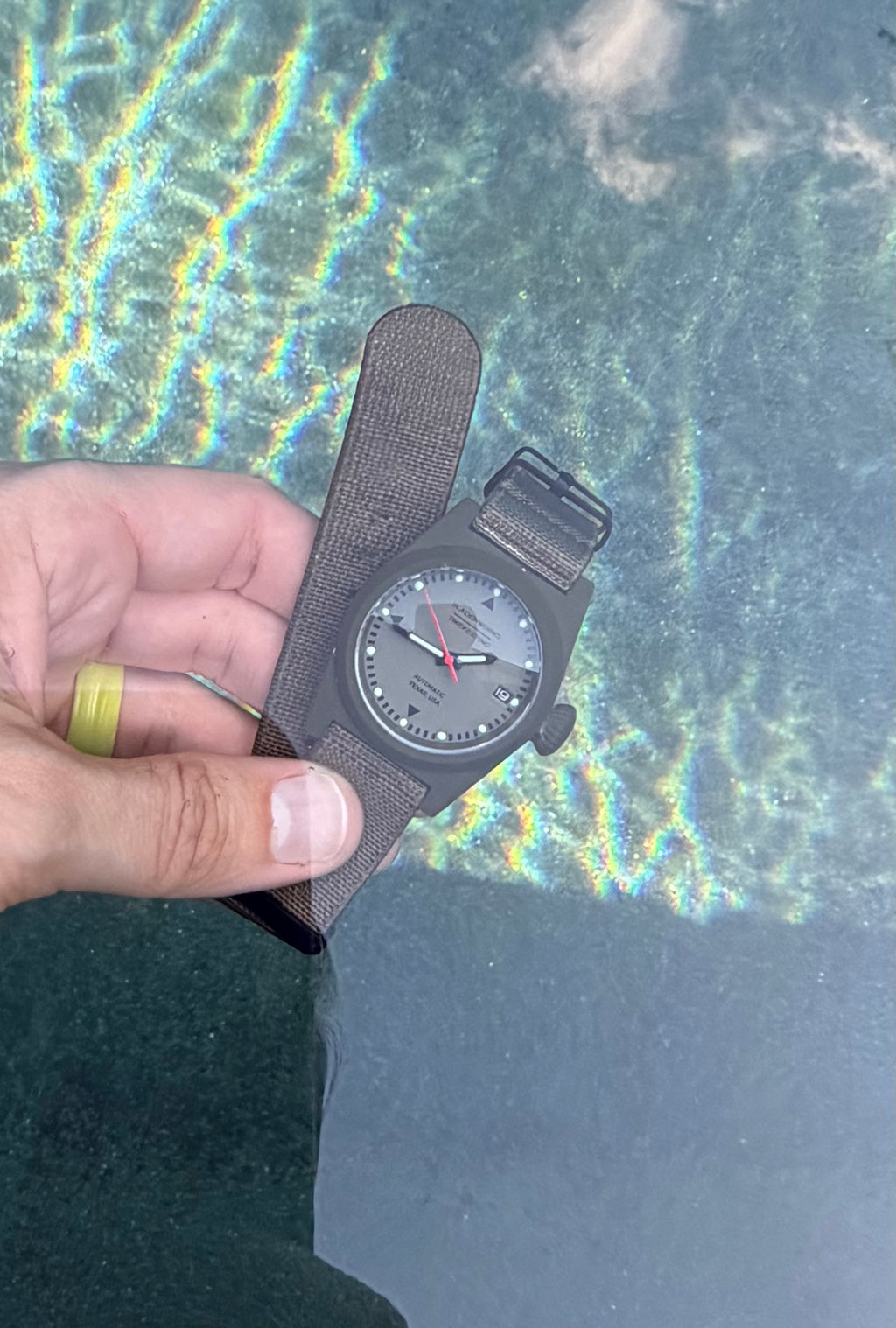 Sladenworks Field Watch - Big Crown 38mm Mil-Spec Green