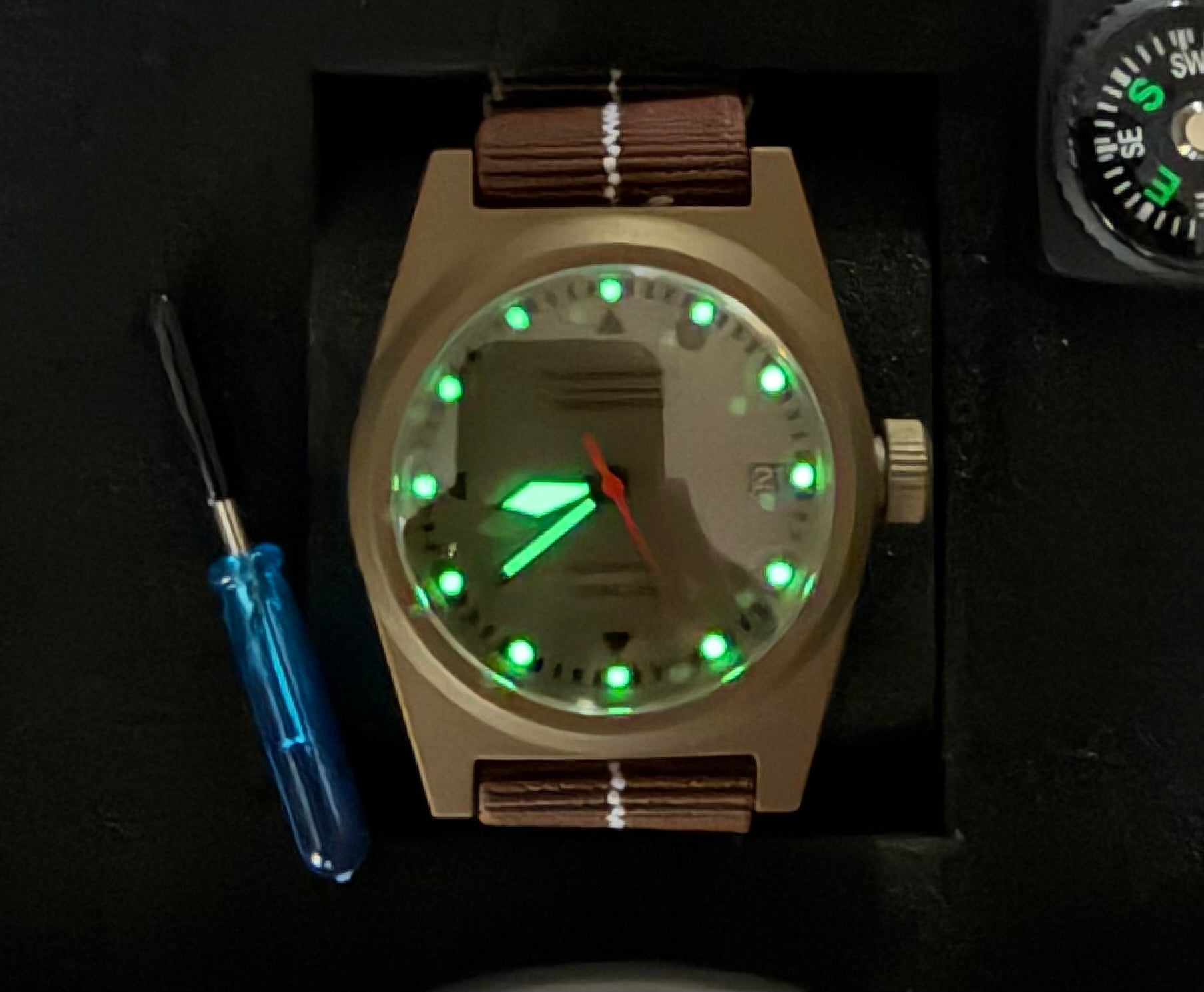 Sladenworks Field Watch - 38mm Burnt Bronze