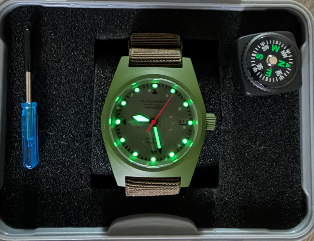 Sladenworks Field Watch - 38mm Multicam Bright Green
